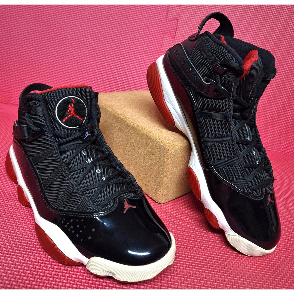 Nike Air Jordan 6 Rings Bred 2019 Basketball Sneakers US Sz 9.5 Men's 322992-062